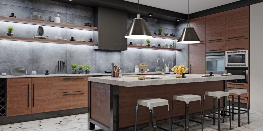 Straight Kitchen